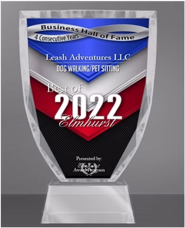 Leash Adventures Hall of Fame 2022 award